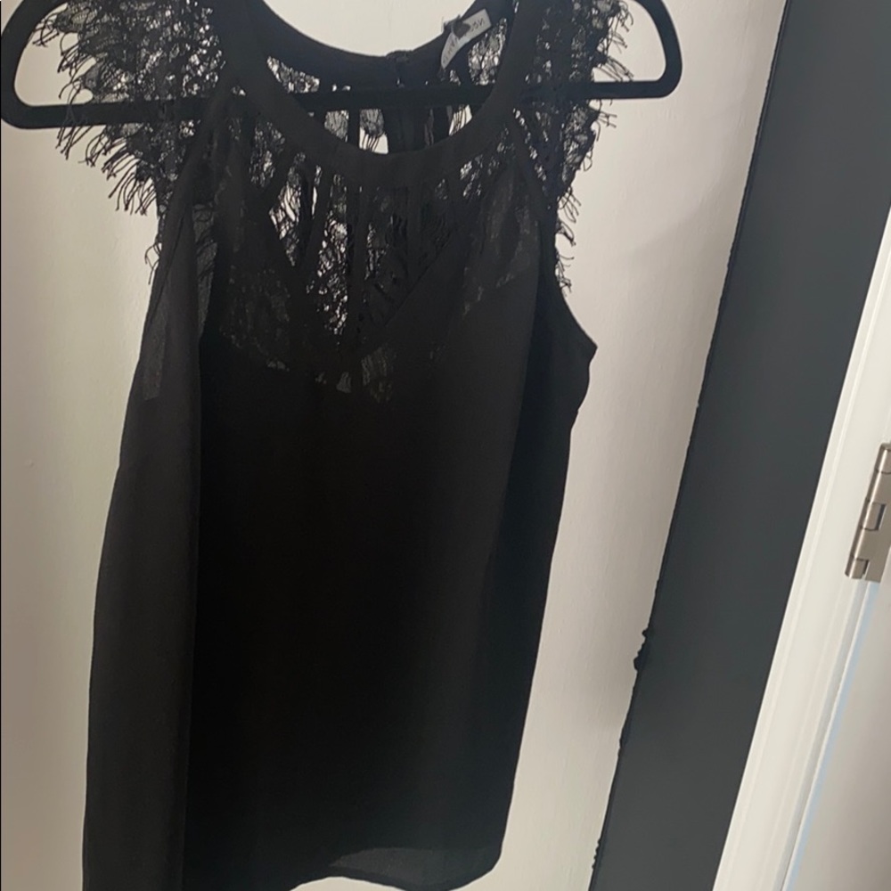 Black lace blouse